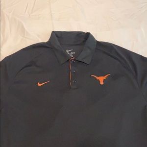 2XL Nike Dri-fit Texas Longhorns collard shirt